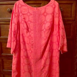 Jessica Howard Coral Eyelet dress